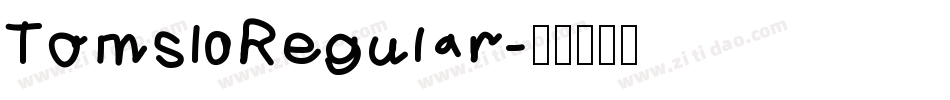 Toms Regular字体转换